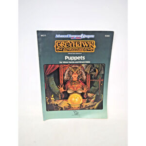 WG11 Puppets - Greyhawk - Advanced Dungeons & Dragons 2E TSR 9269 fast shipping